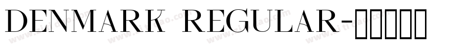 Denmark Regular字体转换